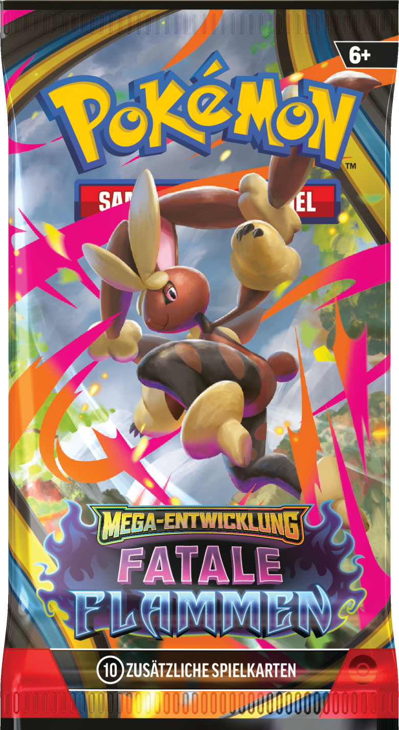 Pokémon TCG: Mega-Entwicklung: Fatale Flammen – Boosterpack (Deutsch)