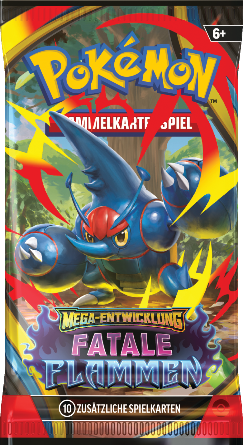 Pokémon TCG: Mega-Entwicklung: Fatale Flammen – Boosterpack (Deutsch)